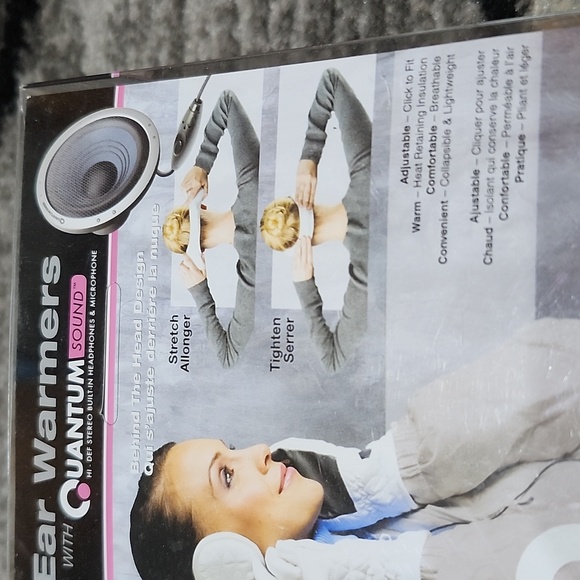 180'S QUANTUM SOUND BLACK FAUX FUR COLD WEATHER EAR WARMERS - Picture 7 of 11